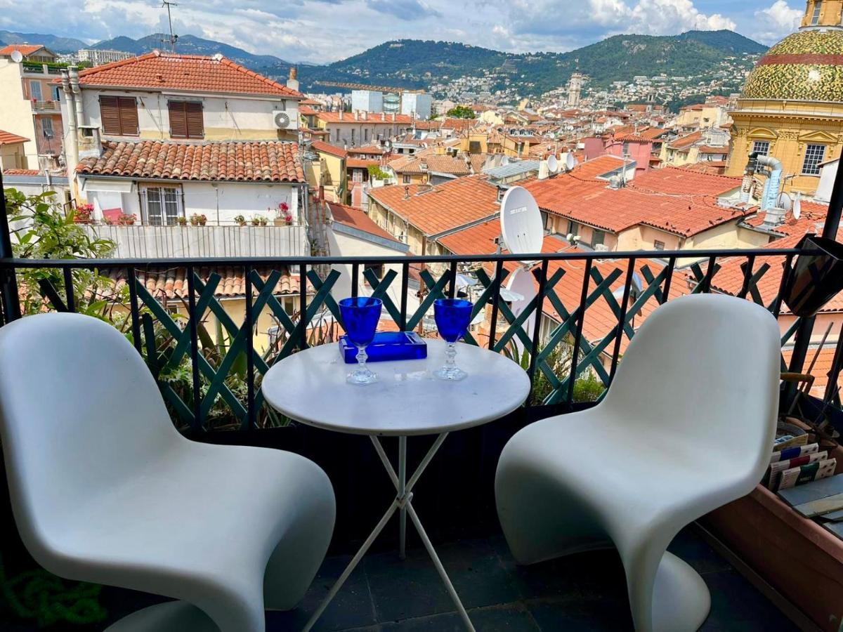 Cosy Penthouse Old Town Sea View Little Terraces Air Conditionned Nizza Exterior foto